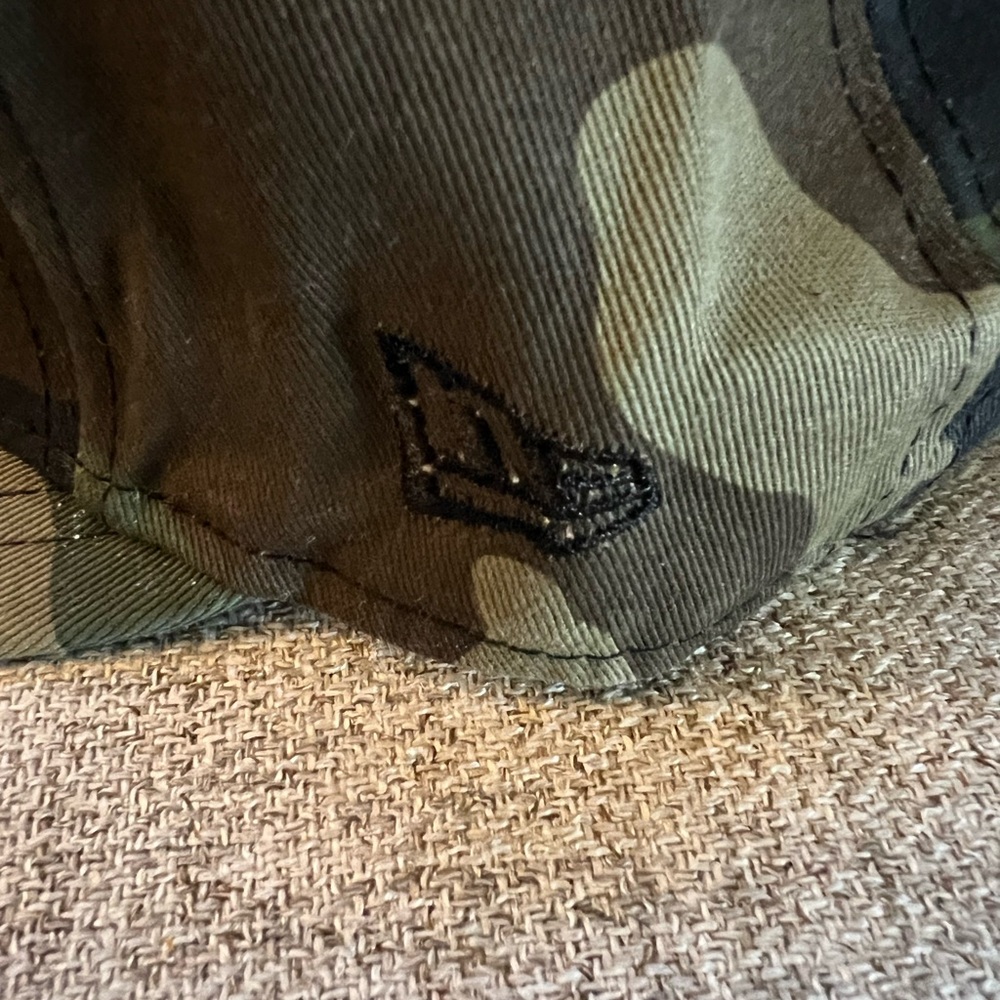 New Era Green and Black Camouflage Cap